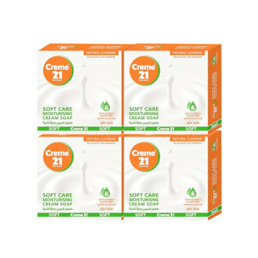 CREME 21 CREMEY SOFT CARE SOAP 4 X 125 GM