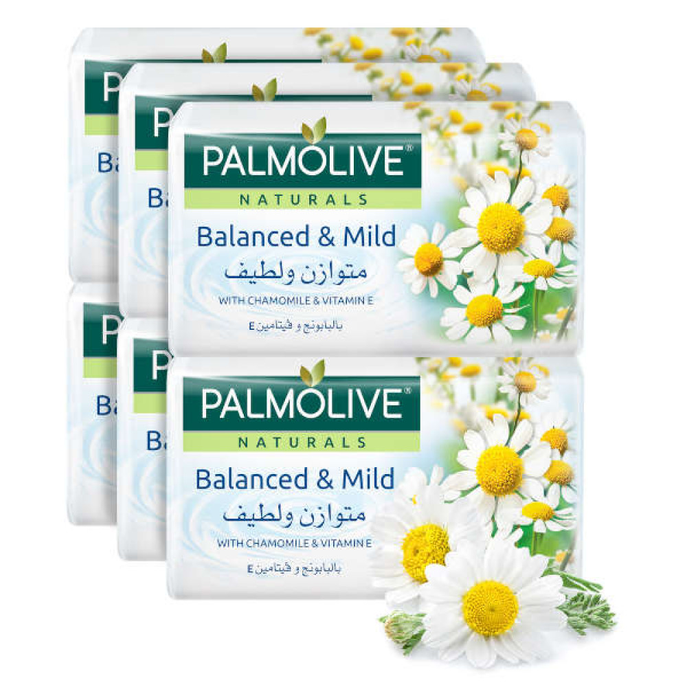 PALMOLIVE NATURAL SOAP BALANCED &; MILD 6 X 120GM 