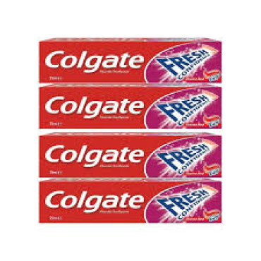 COLGATE TOOTH PASTE FRESH CONFIDNCE RED 4X75ML