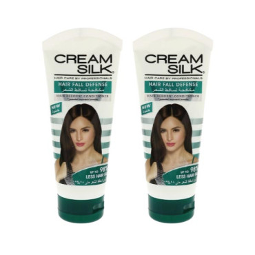 CREAM SILK CONDITIONER HAIR FALL DEFENSE 2 X 180ML 