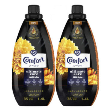 COMFORT ULTIMATE CARE FABRIC SOFTENER INDULGENCE 2 X 1.4LTR 