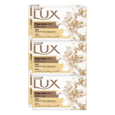 LUX SOAP FLAW-LESS SKIN LILY 6 X 170GM 
