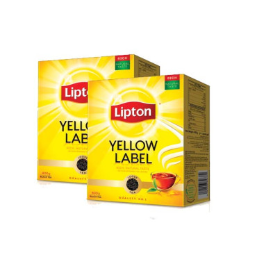 LIPTON YELLOW LABEL TEA 2 X 400GM 