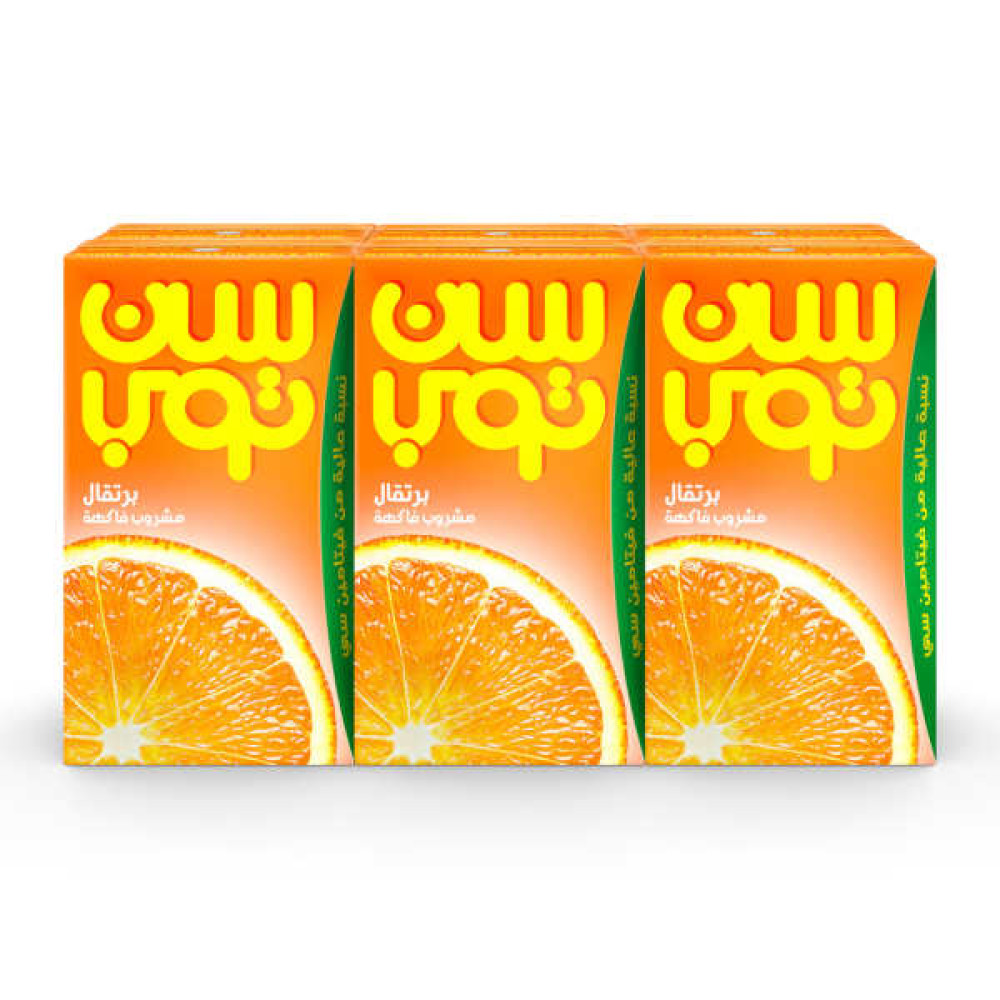SUNTOP FRUIT DRINK ORANGE 6 X 250ML 