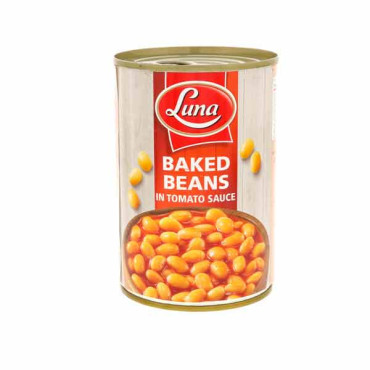 LUNA BAKED BEANS IN TOMATO SAUCE 400GM 