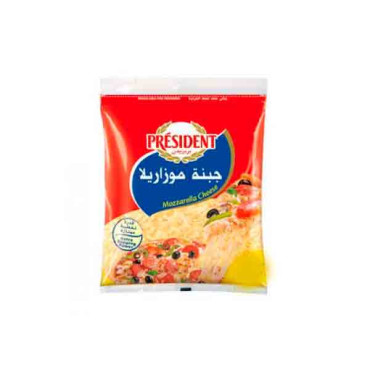 PRESIDENT SHREDDED MOZZARELLA CHEESE 200GM 