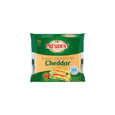 PRESIDENT SANDWICH CHEDDAR CHEESE 200GM
