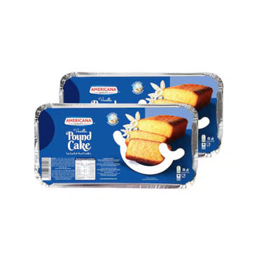 AMERICANA POUND CAKE VANILLA/CHOCOLATE 270GM 2'S