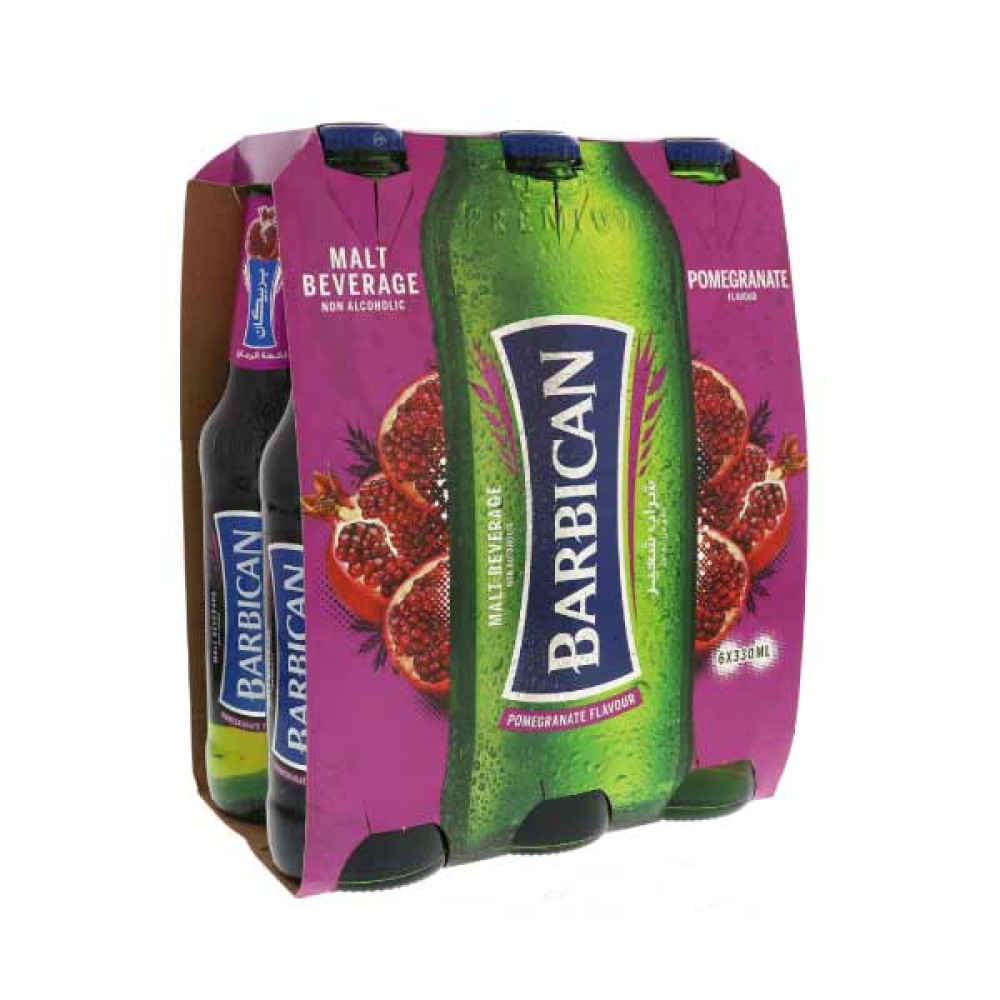 BARBICAN MALT BEVERAGE POMEGRANATE 6 X 330ML 