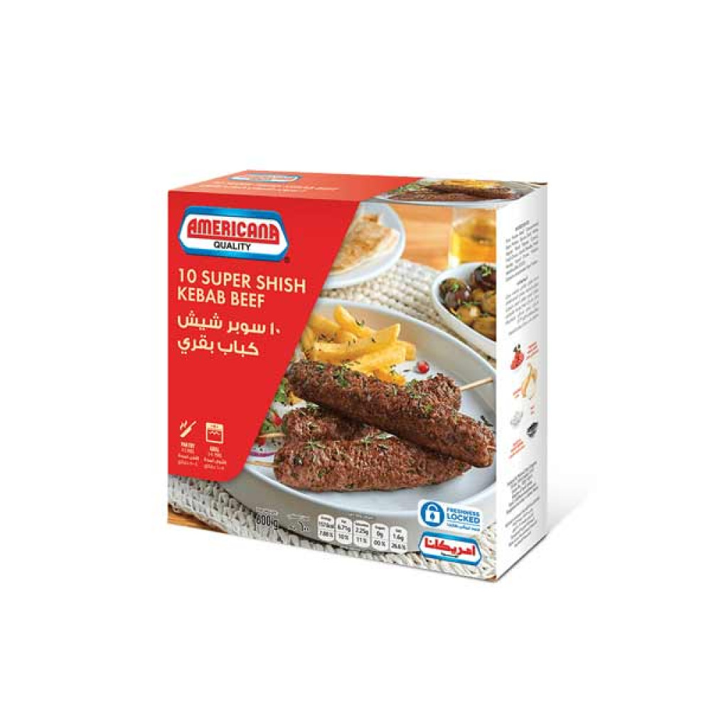 AMERICANA SUPER SHISH KABAB BEEF 600GM 
