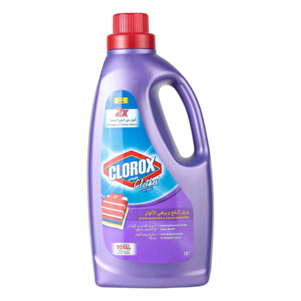 CLOROX CLOTHES STAIN REMOVER & COLOR BOOSTER 1.8LTR 