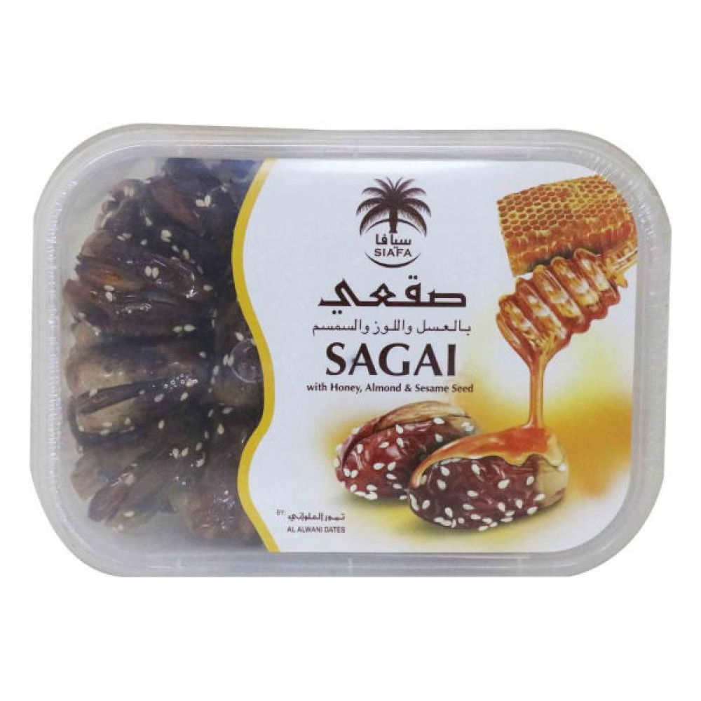 SIAFA SAGAI DATES WITH HONEY, ALMOND & SESAME SEED 400GM 