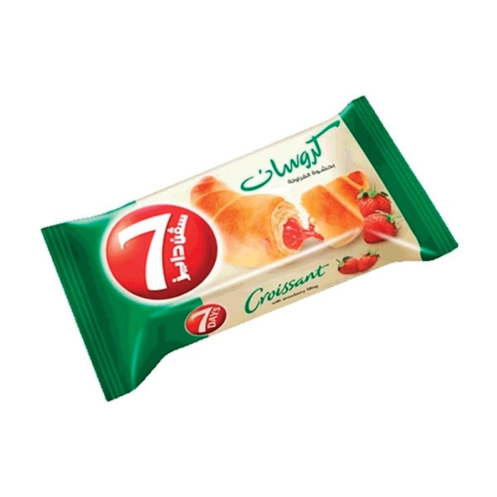 LUSINE CROISSANT 7DAYS STRAWBERRY 55GM 