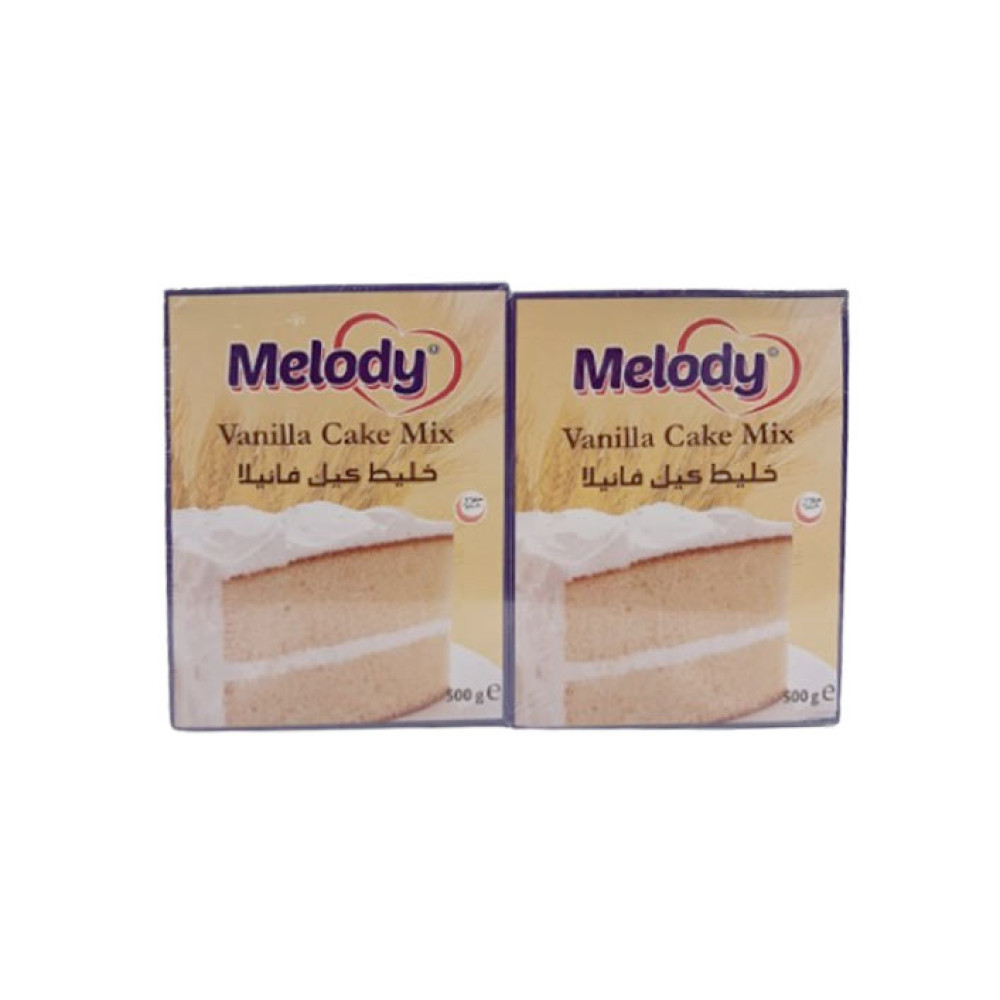 MELODY CAKE MIX VANILLA 2 X 500GM