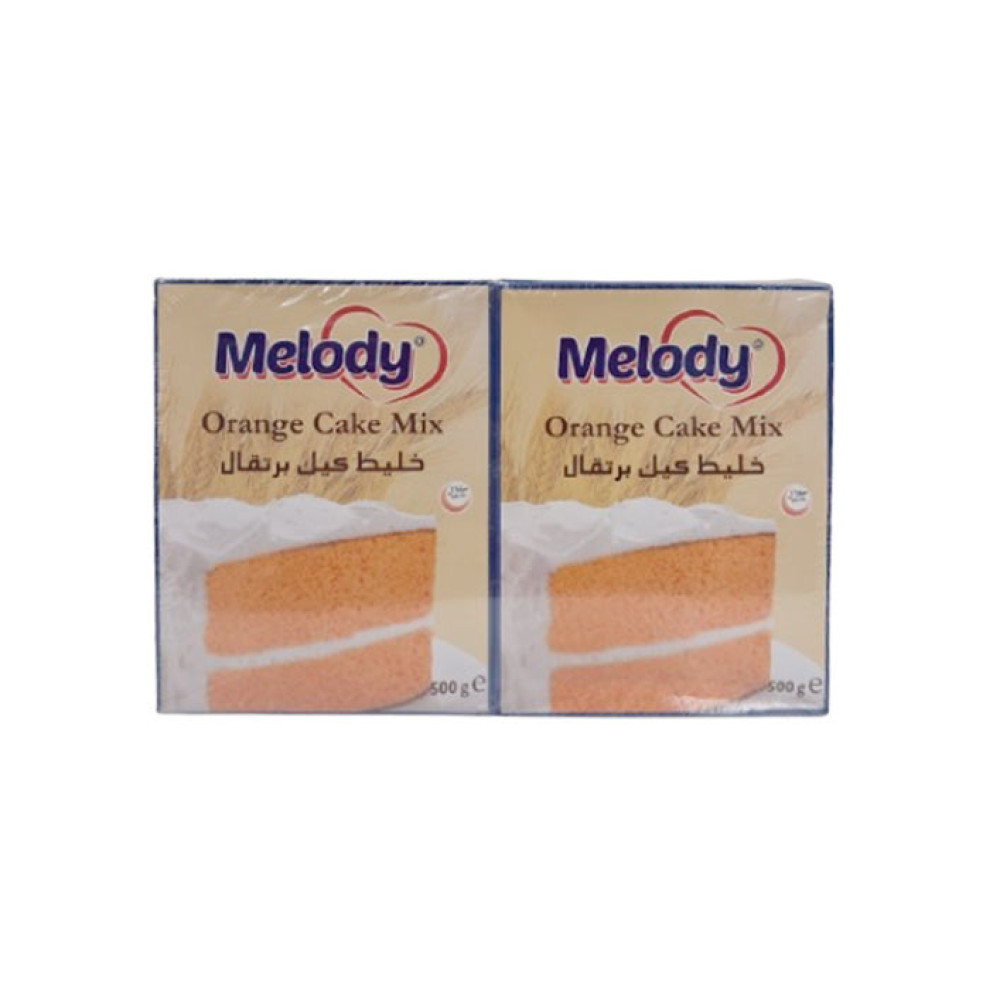 MELODY CAKE MIX ORANGE 2 X 500GM