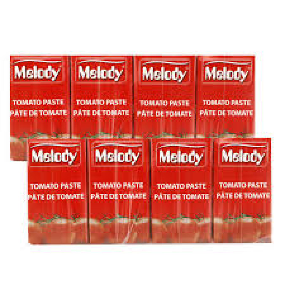 MELODY TOMATO PASTE TETRA PACK 8 X 135GM