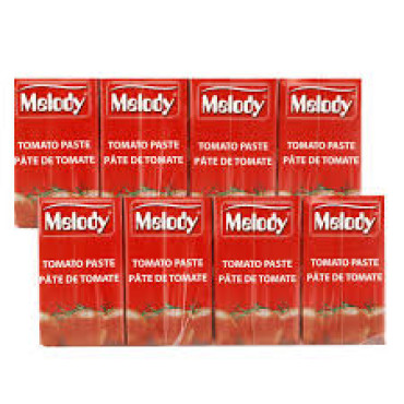 MELODY TOMATO PASTE TETRA PACK 8 X 135GM
