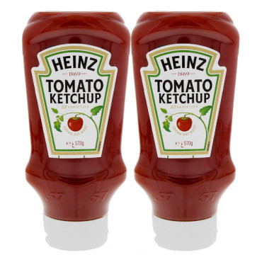HEINZ TOMATO KETCHUP 2 X 570GM 