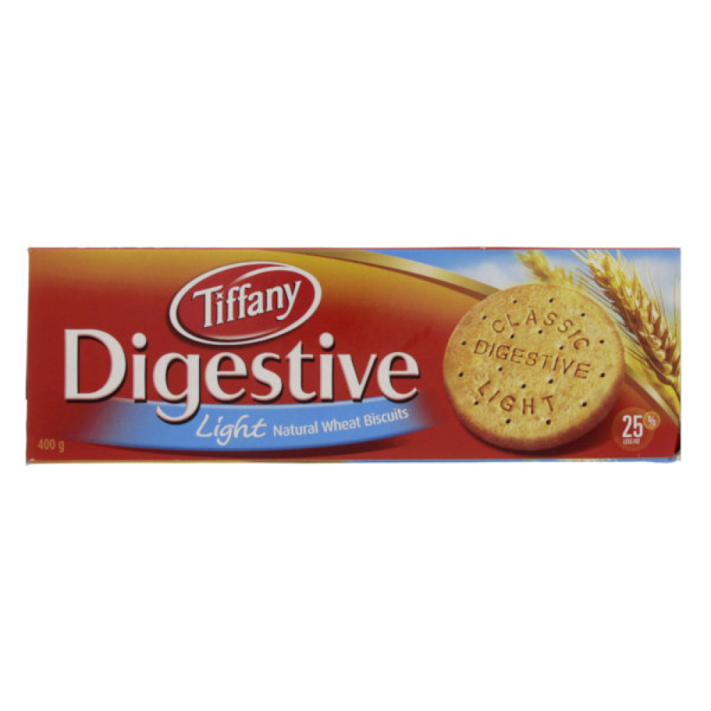 TIFFANY DIGESTIVE LIGHT WHEAT BISCUITS 400GM 