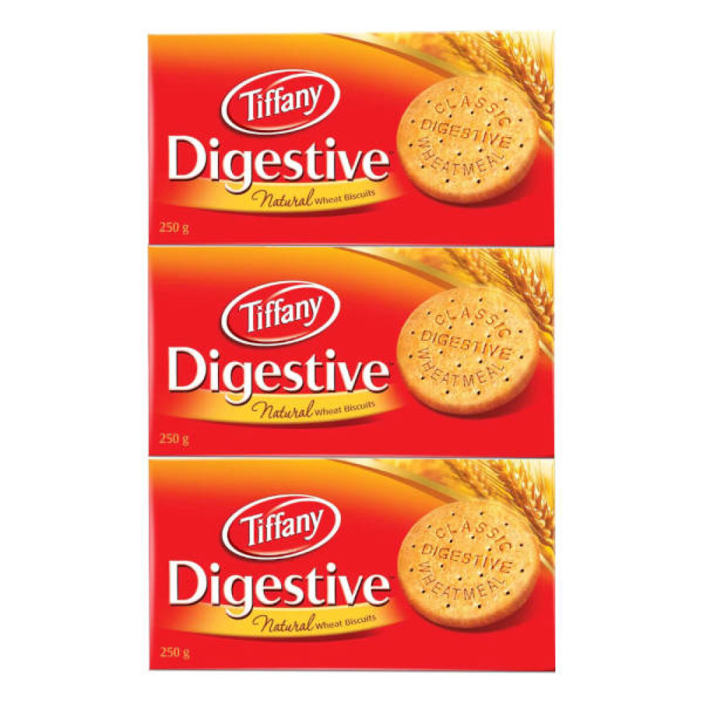 TIFFANY DIGESTIVE BISCUITS 3 X 250GM 