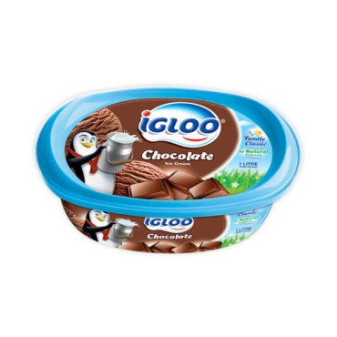 IGLOO ICE CREAM CHOCOLATE 1LTR 
