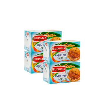 BRITANNIA SUGAR FREE 200GM 3+1 FREE