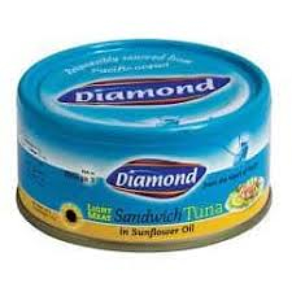 DIAMOND SANDWICH TUNA FLKS IN OIL 3 X 160GM