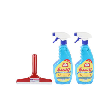 EASY GLASS CLEANER 2S*650ML+ WIPER FREE