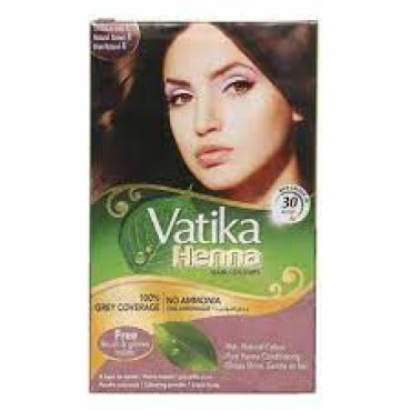 DABUR VATIKA HAIR COLOUR NATURAL BROWN 6X10GM