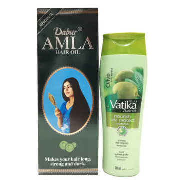 DABUR AMLA HAIR OIL 500ML + SHAMPOO 200ML 