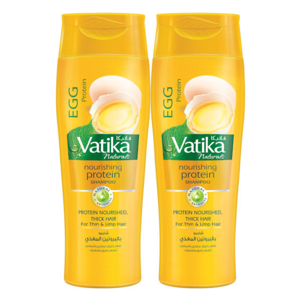 DABUR VATIKA NATURALS NOURISHING PROTEIN SHAMPOO 2 X 400ML 
