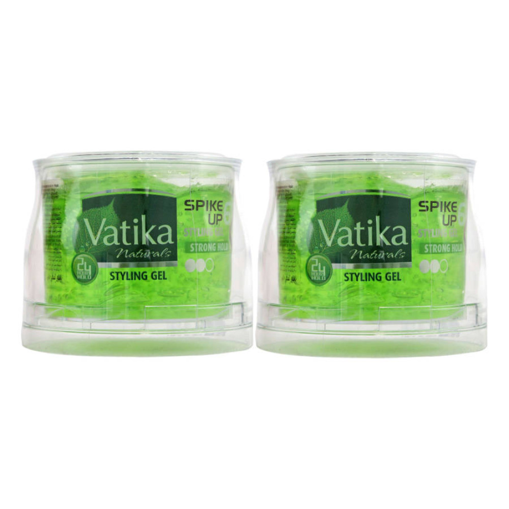 VATIKA NATURALS SPIKE UP STYLING HAIR GEL 2 X 250ML 