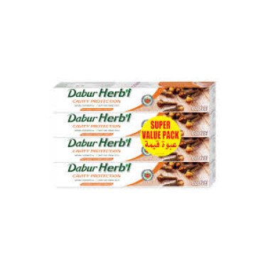 DABUR HERBAL CLOVE TOOTHPASTE 4 X100GM