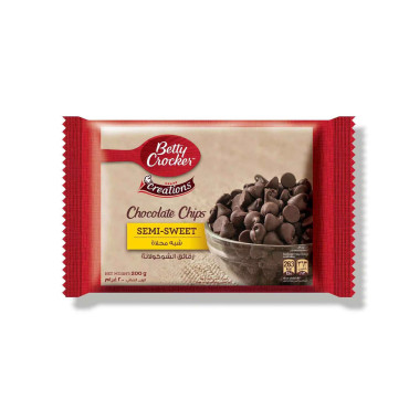 BETTY CROCKER CHOCOLATE CHIPS SEMI SWEET 200GM
