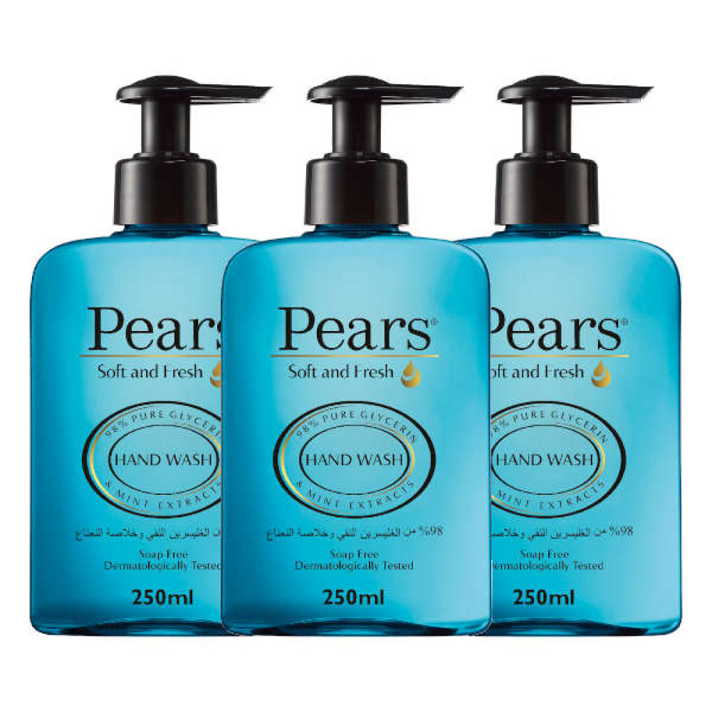 PEARS HAND WASH SOFT & FRESH 3 X 250ML 
