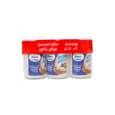 NYSSA CREAM CHEESE JAR 3X240 GM