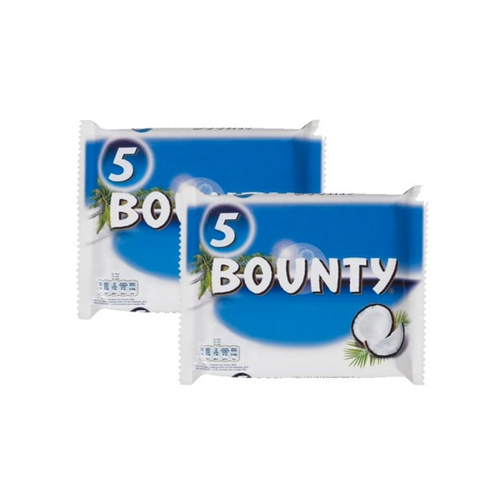 BOUNTY COCONUT MILK CHOCOLATE BARS 2 X 285GM