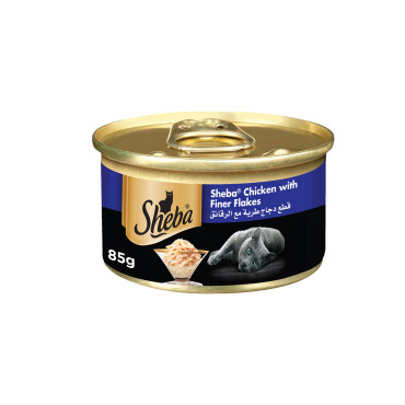 SHEBA CHICKEN WITH FINER FLAKES 85 GM