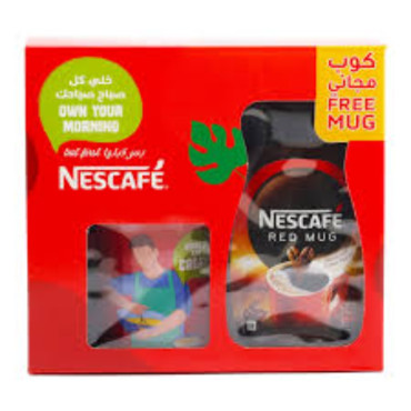 NESCAFE RED MUG JAR 190GM + MUG FREE