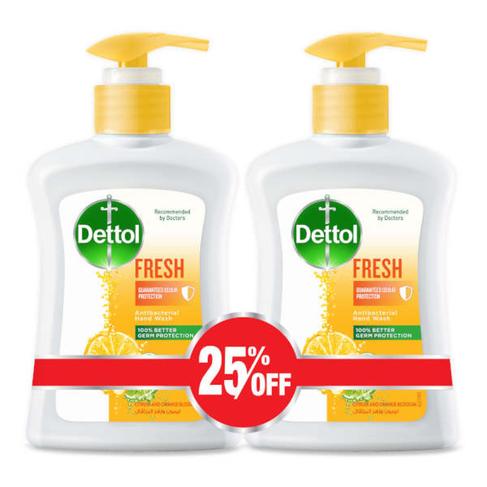 DETTOL ANTI-BACTERIAL HANDWASH FRESH 2 X 200ML 