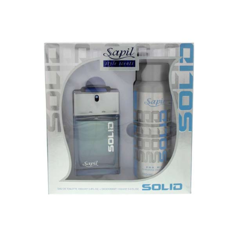 SAPIL SOLID PERFUME 100ML+ SOLID DEO SPRAY 150ML 