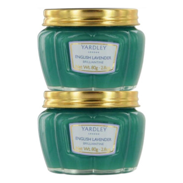 YARDLEY ENGLISH LAVENDER BRILLIANTINE HAIR CREAM 2 X 80GM 