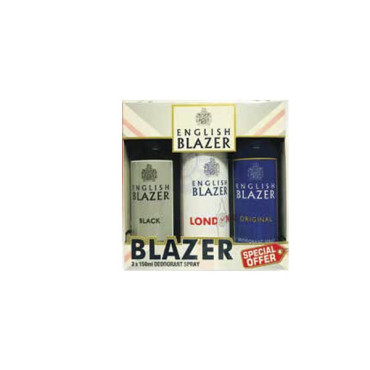 ENGLISH BLAZER ASSORTED BODY SPRAY 150ML 2 + 1PCS FREE 