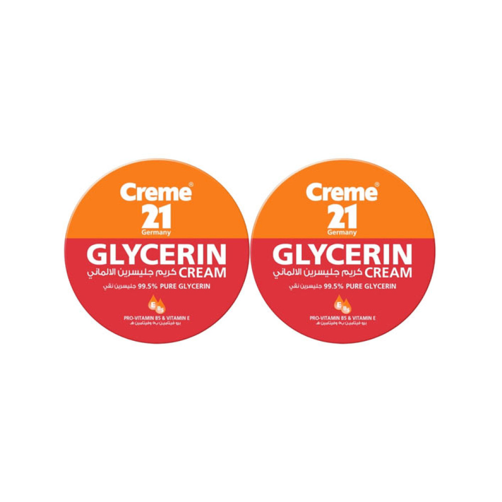 CREAM 21 GLYCERIN 2X125 ML VITAMIN B5 AND E