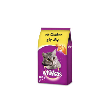 WHISKAS CHICKEN DRY 480GM