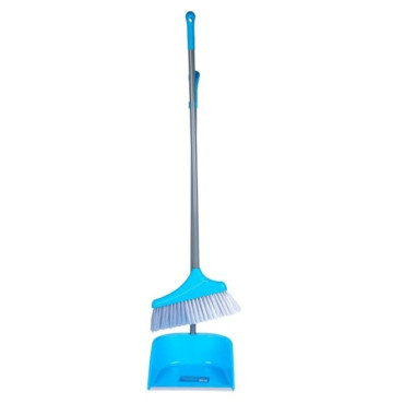 PREMIUM CARE DUSTPAN WITH BROOM SET SQUARE