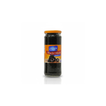 AMERICAN GARDEN BLACK SLICES OLIVES 230GM
