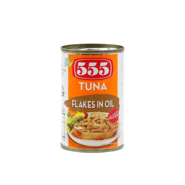 555 TUNA FLAKES IN VEGETABLE OIL 155GM 