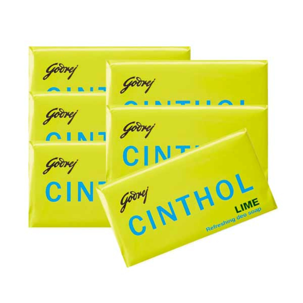 GODREJ CINTHOL SOAP LIME 125GM 5 +1 FREE 