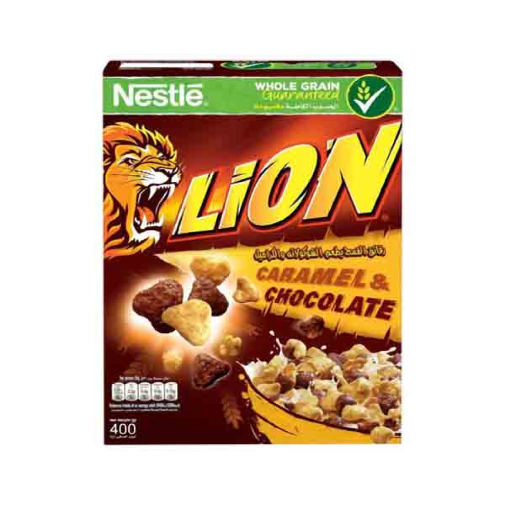 NESTLE LION CEREAL CARAMEL & CHOCOLATE 400GM 